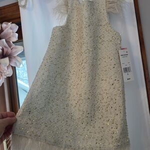 Elegant Gold Kids Dress